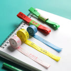 10 Pieces 1.5 Meter Soft Flat Mini Measuring Tape, Dual Scale Centimeter & Meter Flexible Portable Tape Ruler, Lightweight Handy
