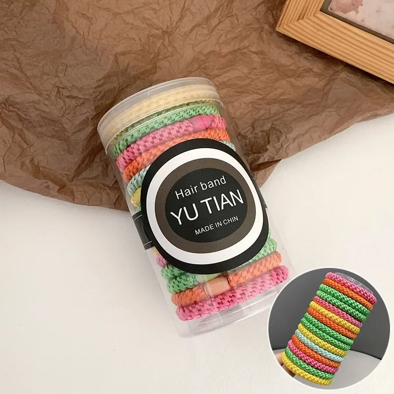 15pcs/box High Elastic Hair Rubber Bands For Women Black Hair Tie Girls Ponytail Holder Hair Rope Hairbands hair accessories