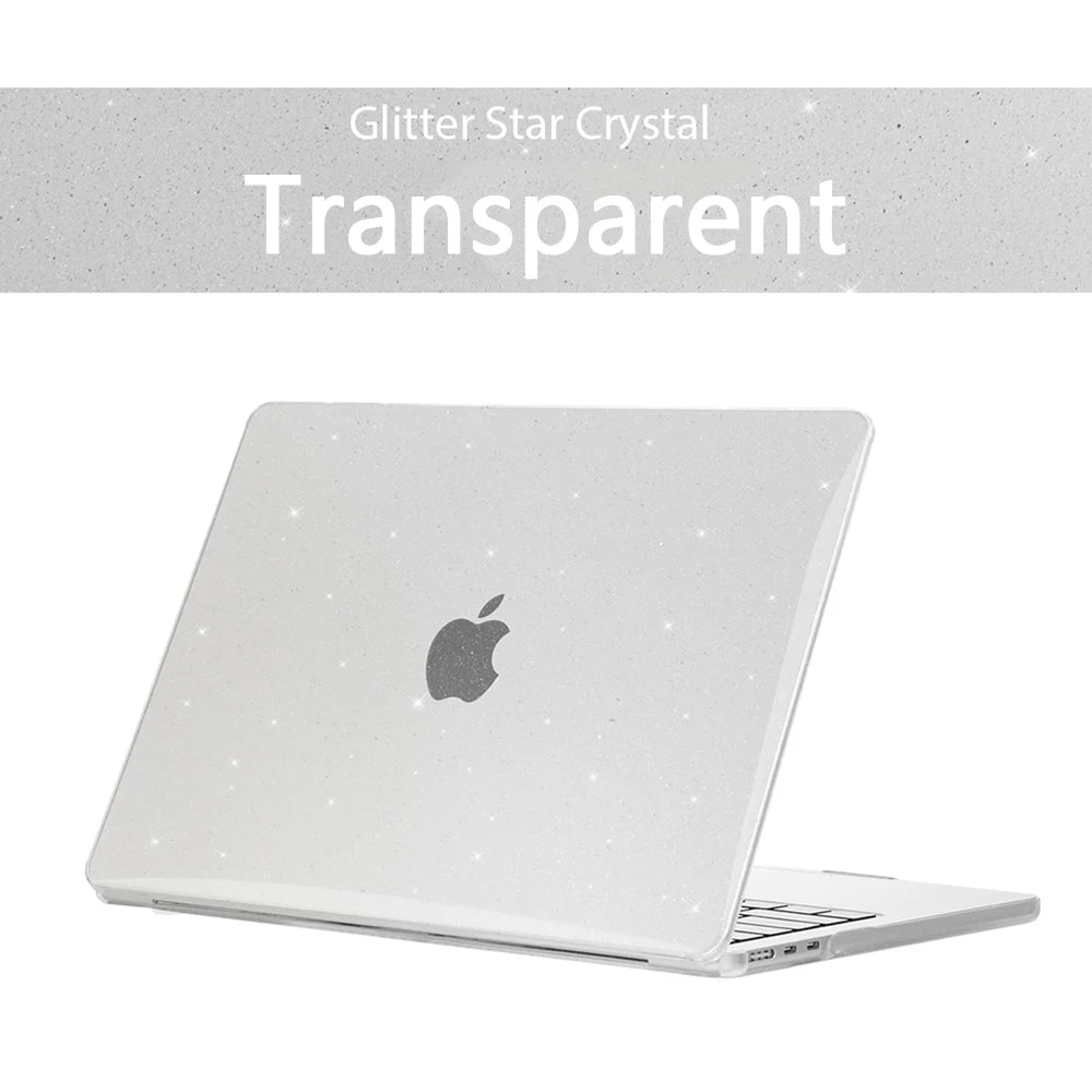 Glitter Laptop Case For Macbook 15 A1707 A2941 A2141 Laptop Case For Apple Macbook Case Bag For Air 13 A2681 A2337 A1466 A2338