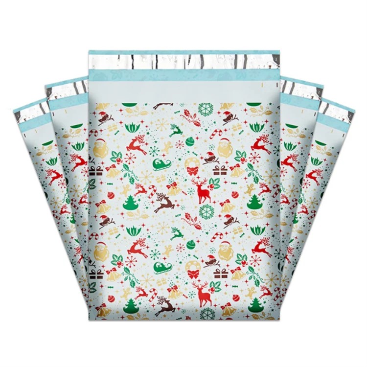 100PCS Poly Mailer Adhesive Envelope Courier Print Bag DIY Lady Panties Dress T-shirt Wedding Xmas Gift Box Packaging Pouches