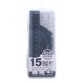 Durable Geometry Office Measurement Compass Aluminium Ruler Set Examination Stationery Drafting Supplies Metal Rulers