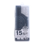 Durable Geometry Office Measurement Compass Aluminium Ruler Set Examination Stationery Drafting Supplies Metal Rulers