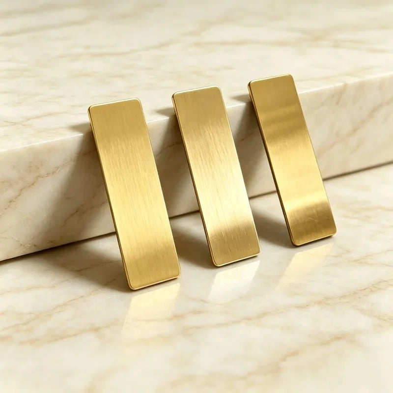 Name Tag Brooches 10 pcs, Smooth Writable Area, Metal Pin Backing, for Event Staff Badges, Multipurpose