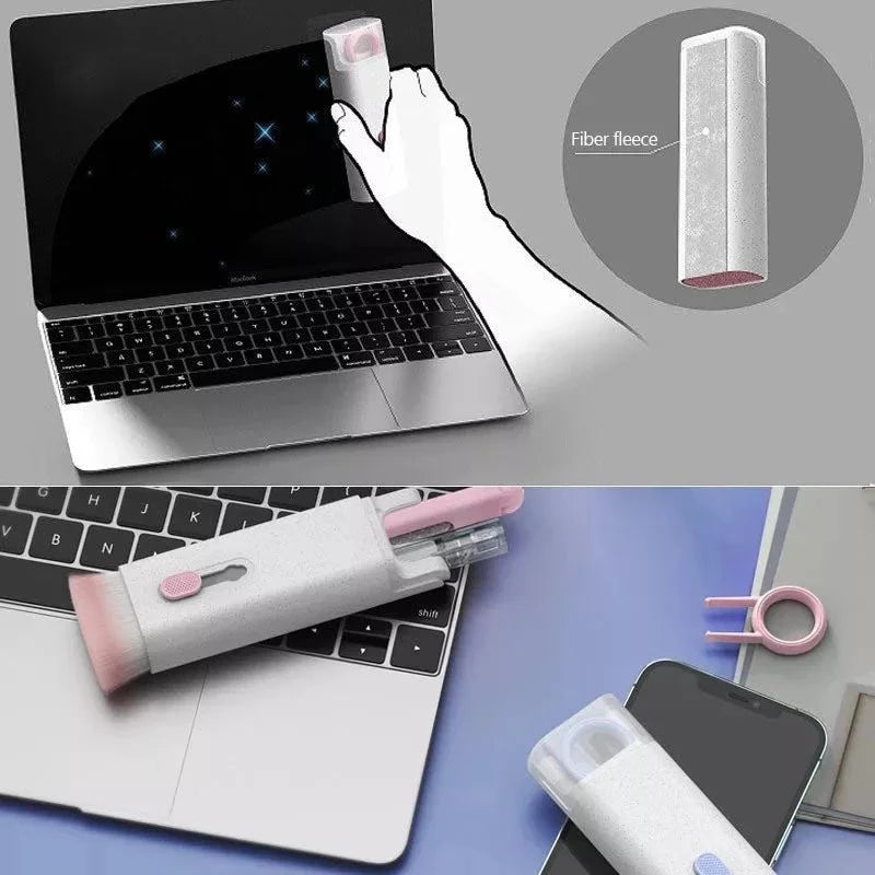 7 in 1 Keyboard Cleaning Brush Kit For Airpods iPhone Headset Cleaning Tools Cleaner Pen Computer Cleaner Kit Keycap Puller