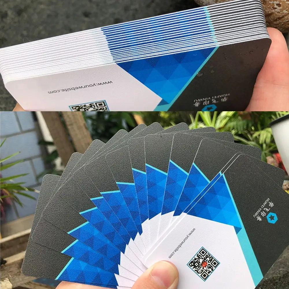 Custom PVC Business Cards Personalized Matte Plastic Cards Double-Sided Printing Durable & Waterproof Professional Branding