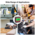 LCD Digital Angle Gauge Magnetic Protractor Inclinometer Mini Level Meter 360 Degree Angle Finder Goniometer for Decoration