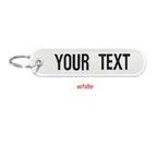 Personalized Keychain with Name Patch, Embroidery Text, Key-Ring Accessory for a Tag Customized Gift