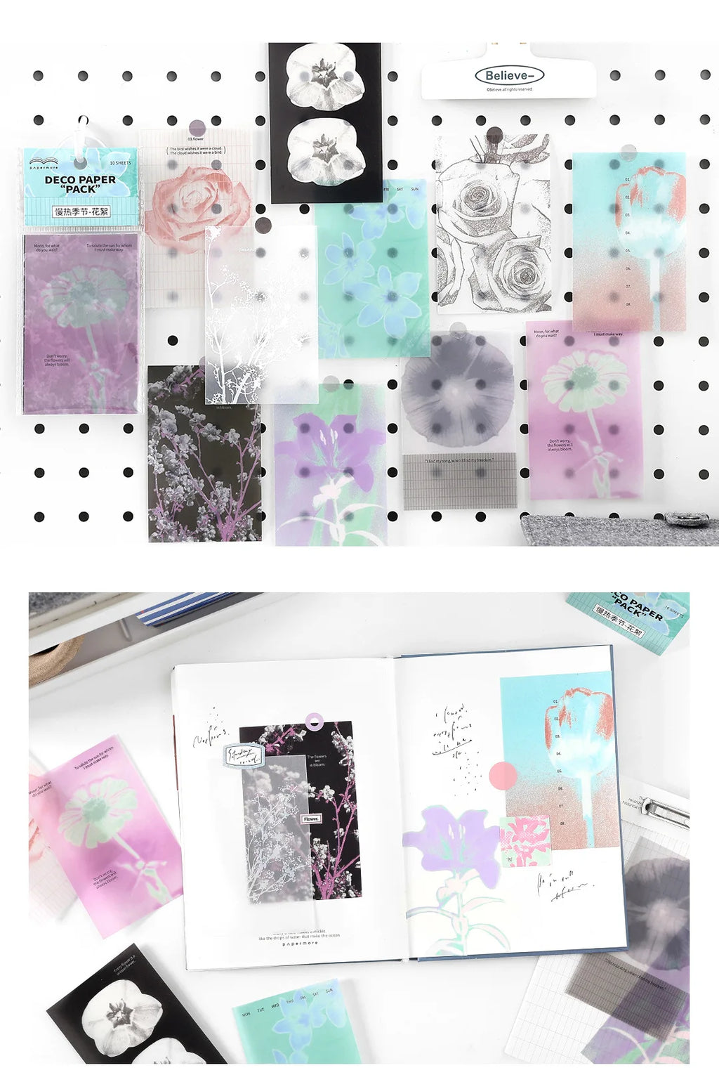 10pcs/lot Memo Pads Material Paper  slow start to the season Collection Journal Scrapbooking paper  Background Decoration Paper