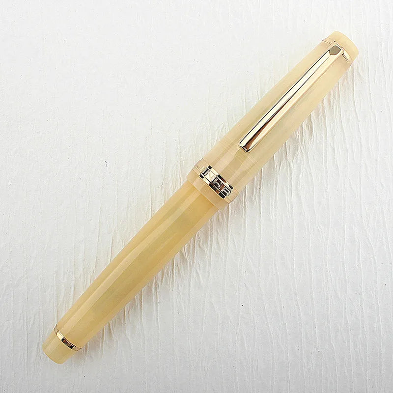 Jinhao 82 Fountain Pen Acrylic EF/F/M/Bent Nib Golden Trim with Converter Writing Pen