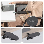 Foldable Ergonomic Computer Desk Arm Rest Pad Wrist Rest Support For Keyboard Armrest Extender Rotating Mouse Pad Holder Rack