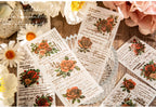 JIAMEI 30pcspack Floral Litmus Paper Materials Paper Decor Junk Journal DIY Scrapbooking Translucent Craft Aesthetics Paper