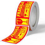 250Pcs/roll  Fragile Warning Sticker Care Shipping Special Tag Useful Shipping Express Label Handle With Care Keep