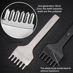WUTA 1Set 4pcs Basic Leather Chisel Tool Diamond Pricking Iron Hole Punch Stitching Leather Craft tools 3/4/5/6mm 1-2-4-6 teeth