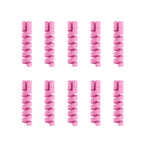 10pcs Cable Protector Silicone Charge Cable Spiral Winder Wire End Cord Savers Cover For Phone USB Charger Cable Accessories