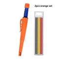 5 Colors 2.8mm Solid Woodworking Mechanical Pencil with Pen Cover 2B Black Yellow Red Lead Long Headed Carpenter Marking Pencil