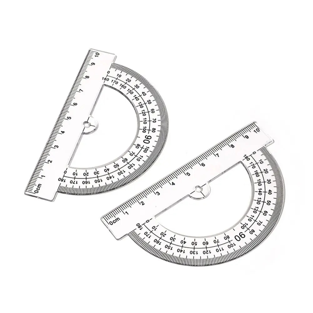 Plastic Set Square Professional With Handle Drafting Tools Scale Ruler Geometry Transparent Angle Protractor School Office