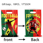 Football Player Theme Party Decoration Soccer Cr&7 Superstar Party Supplies Plate Cup Balloon Banner Paper Backdrop Party Gift