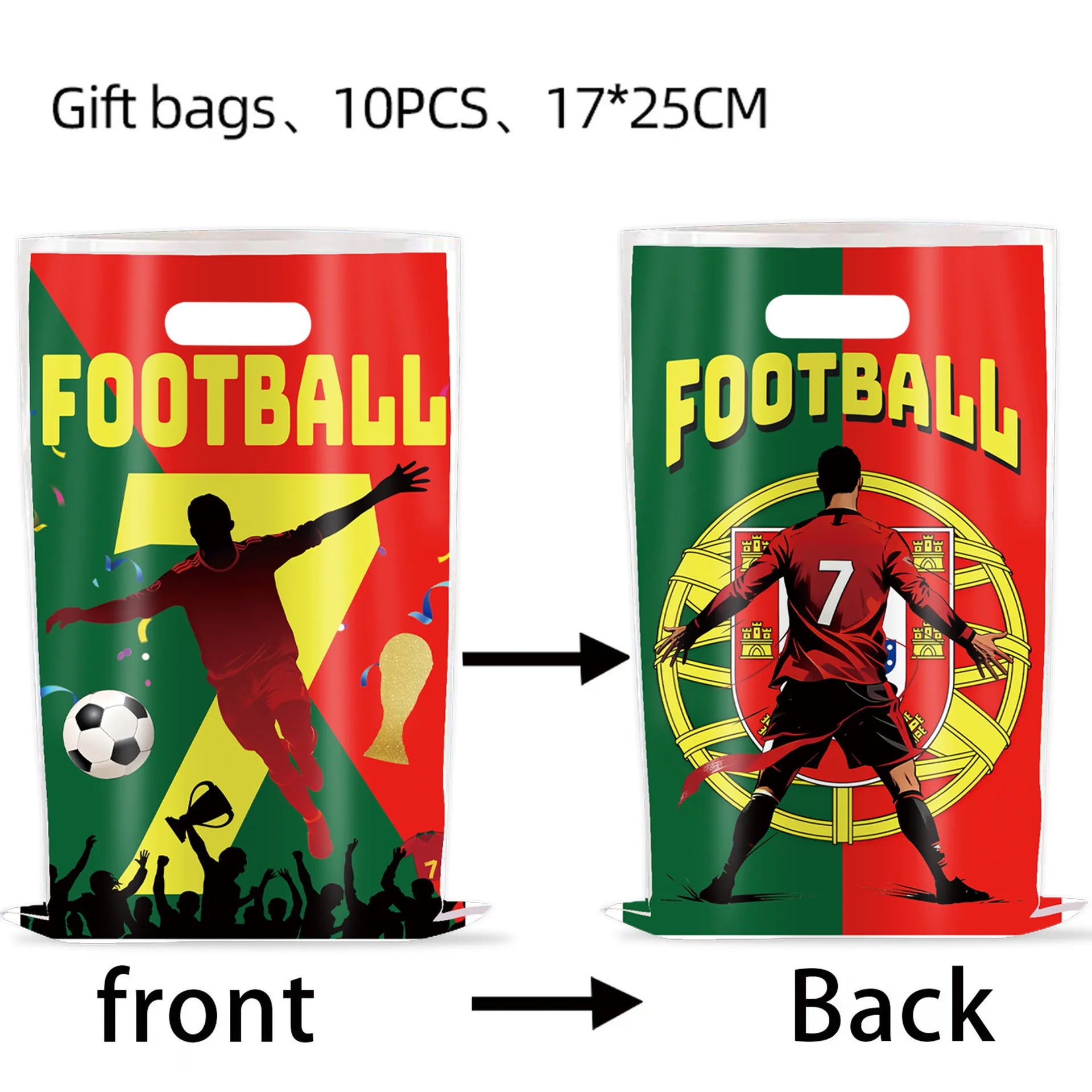 Football Player Theme Party Decoration Soccer Cr&7 Superstar Party Supplies Plate Cup Balloon Banner Paper Backdrop Party Gift