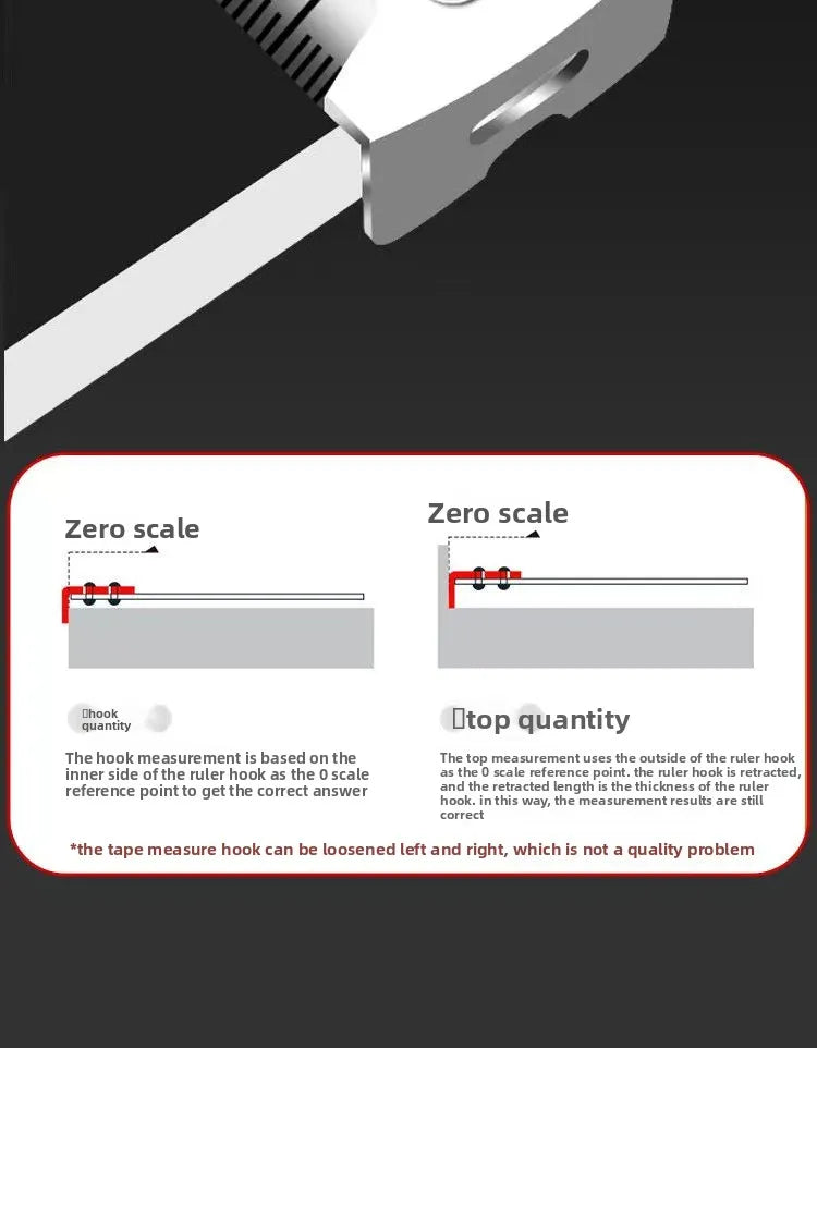 Tape Measure 3/5/7.5/10m, Stainless Steel Drop Resistant Measuring Tape, Household Measuring Tool