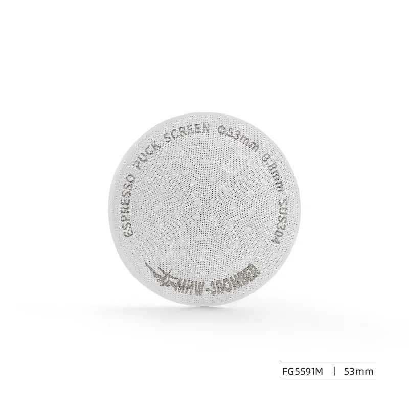 MHW-3BOMBER Titanium Coating Espresso Puck Screen 51/53/58.5mm Reusable Metal Filter 0.8mm Thickness Lower Shower Screen