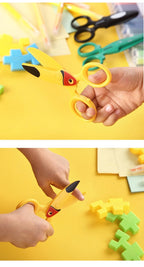 1pcs Kids Safety Scissor Cute Cartoon Plastic Knife Cutter for Children DIY Paper Handwork Office School Student F7231
