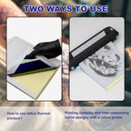 Tattoo Transfer Paper 20 50 100Pcs A4 Thermal Stencil Paper for Tattoo Copier Machine Professional Tattoo Supply for Users