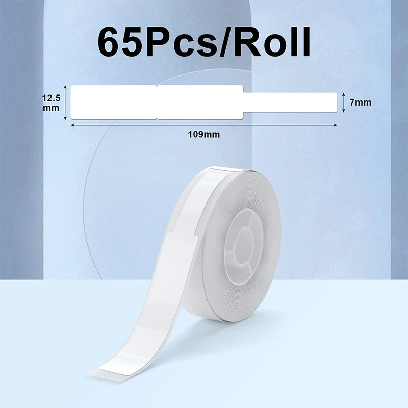 Niimbot Thermal Cable Label 1Roll Paper Adhesive Waterproof Color UV Sticker For D11/D110/D101 Mini Portable Printer Label Maker