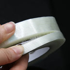50m/roll Strong Glass Fiber Tape Industrial Strapping Packaging Fixed Seal Transparent Striped Single Side Adhesive Tapes