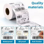 500PCS 100*150mm Thermal Shipping Labels 4x6 Inch For DHL UPS FedEx Self-Adhesive Stickers Stack Roll Papers For Thermal Label