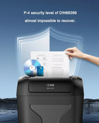 Desktop P4 10 Sheets Paper Shredder Household Small Office Automatic Cross Cut CD Paper Shredding Machine