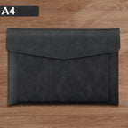 Large Capacity A4 File Folder Organizer with Double-Layer Laptop Protective Sleeve Storage Bag