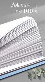 100 Pages A4 Thickened Folder Information Book Large Capacity Diy File Folder Multifunctional Document Organizer Desktop Storage