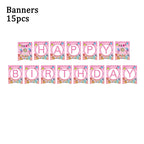 Cartoon Family Theme Birthday Party Decoration Disposable Set Tableware Plate Napkins Tablecloth For Kid Shower Supplies Puzzle