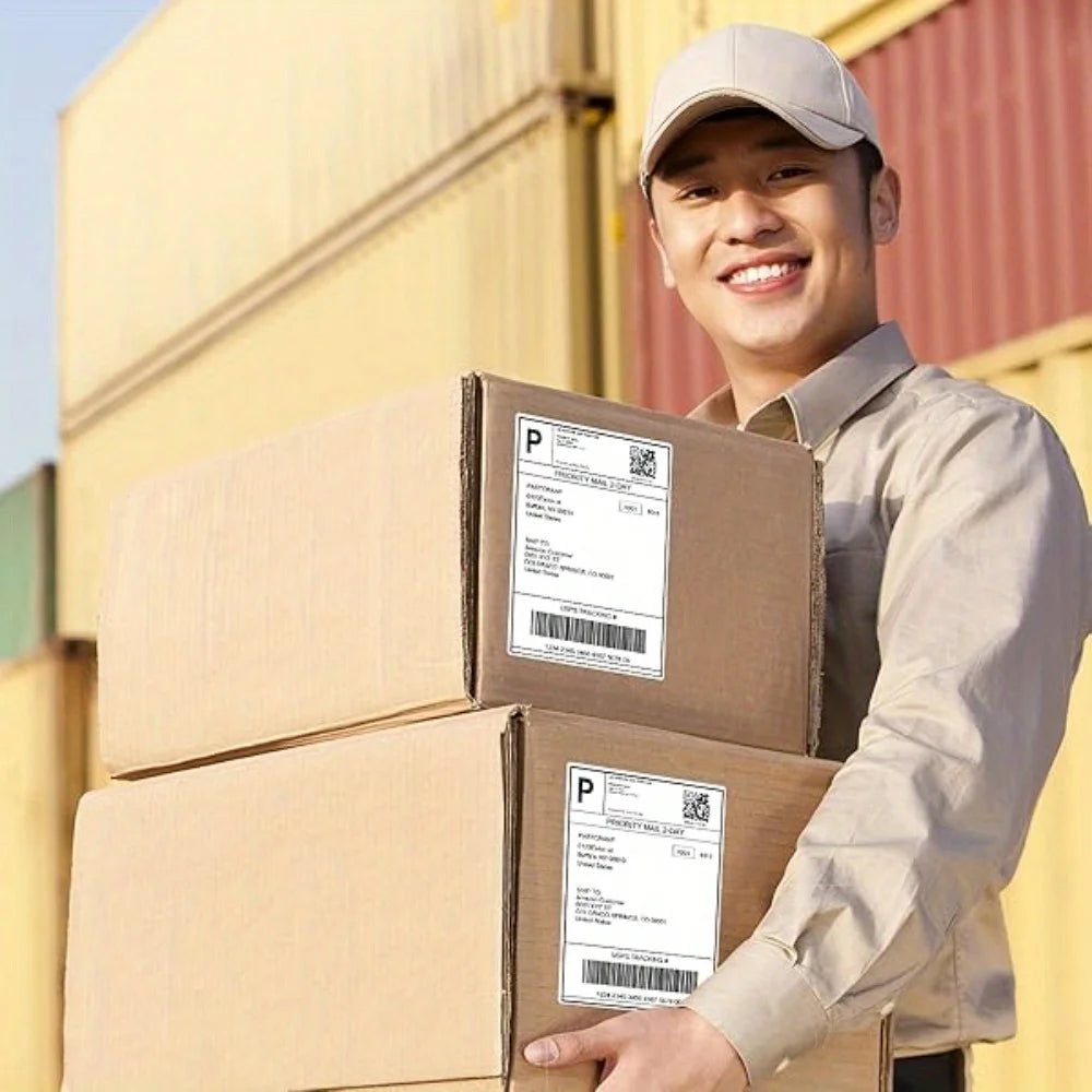 350/500 Lables 4x6 Inch DirectThermal Shipping Labels Roll- Strong Adhesive,Water & GreaseResistant for FBA & Mailing