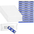Name Badges Magnet 12Pack- For Clothing ID Holder With 3-Point Self-Adhesive Magnets(75 X 30Mm), Name Plate Included