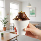 10Pcs Disposable Ice Cream Cup Dessert Cake Paper Cup Shaved Ice Yogurt Bowl Food Grade Tiramisu Dessert Pulp Cups