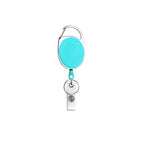 1 Pcs Aluminum Alloy Card Cover Case Bank Business Work Card Holder with ABS Retractable Badge Reel Credit ID Card Badge Bag