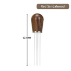 Coffee WDT Tools Needle Distributor Stainless Steel Powder Stirrer With Wooden Stand Espresso Maker Accessories Barista Tools