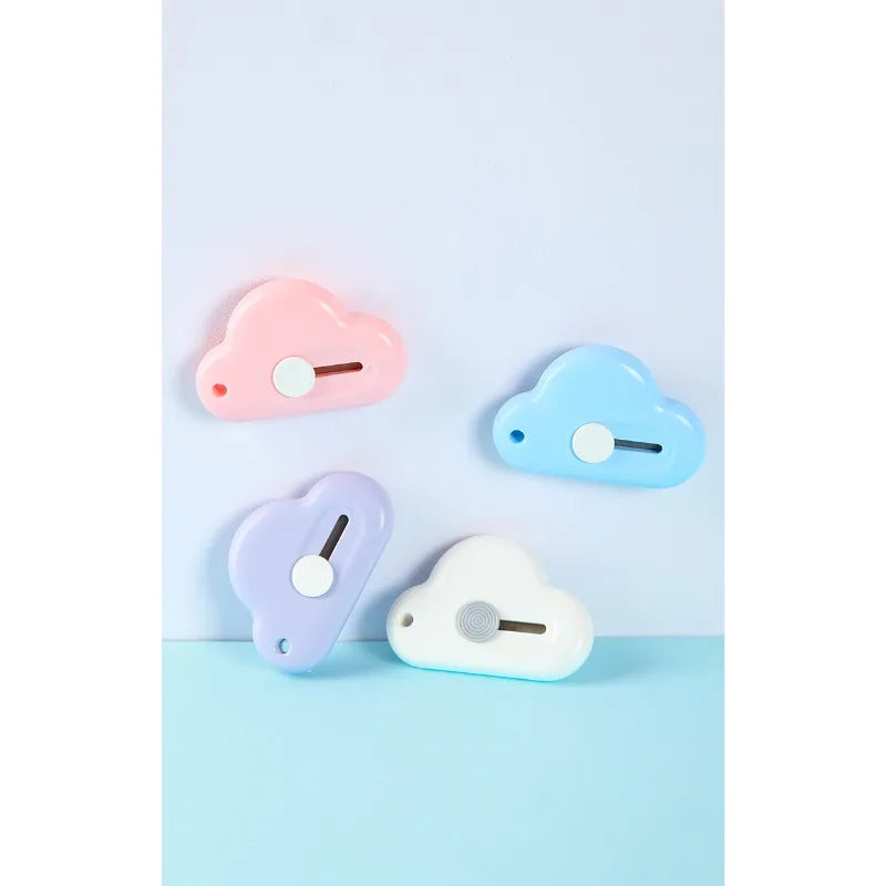 Cloud Mini Art Knife ABS+Blade Portable Utility Knife Paper Cutter Letter Opener Box Opener 4x6cm 10g