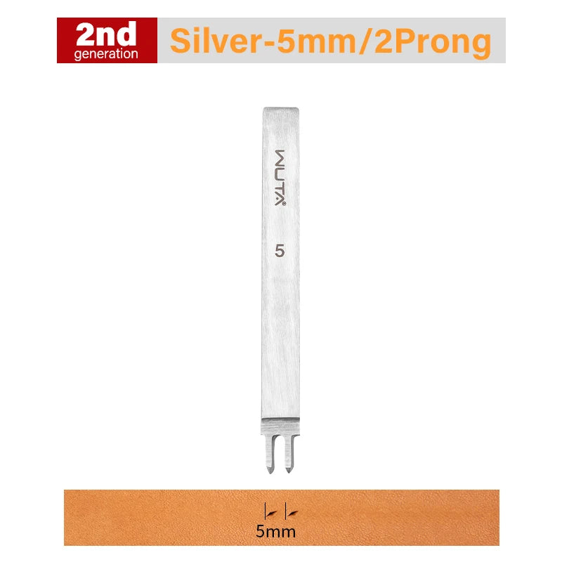 WUTA 1pc 3/4/5/6mm Leather Chisel Tool Diamond Pricking Iron Basic Hole Punch Stitching Leather Craft Tools
