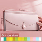 13-Pocket Expanding Accordion File Folder, PP Document Organizer & Wallet Case for Bills, Tickets & Receipts