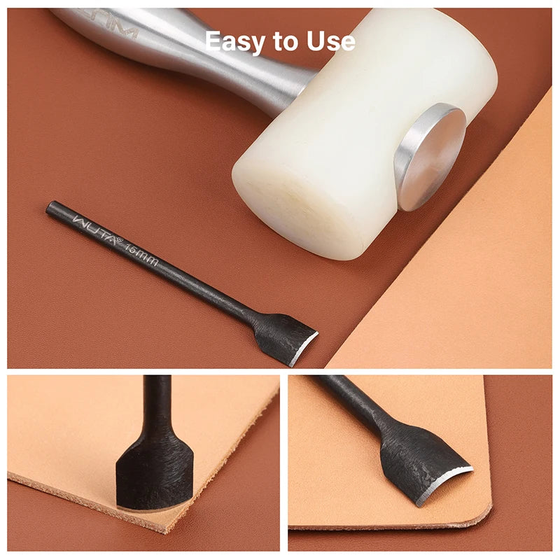 WUTA Basic 1pc Leather Corner Punch Cutter 1/4 Round Punches Arc-Shaped Cutting Dies DIY Strap Belt Wallet Leather Craft Tools
