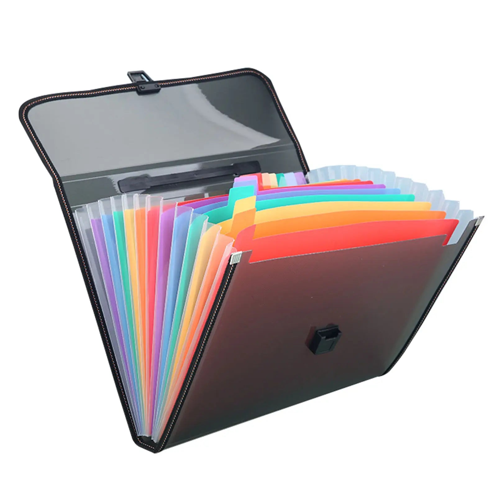 A4 Size Expanding Accordion File Folder Portable Document Organizer for Papers Receipts Bills Coupons Tickets Business Cards