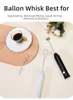 Electric Coffee Milk Foaming Mixer Coffee Creamer Whisk Handheld Egg Beater Froth Mixer Kitchen Automatic Kitchen Whisk Tools