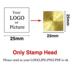 Custom Brass Wax Seal Stamp Personalized LOGO 25/30/40/50mm Round/Square Wax Sealing Head For Wedding Invitation Card Decor Seal