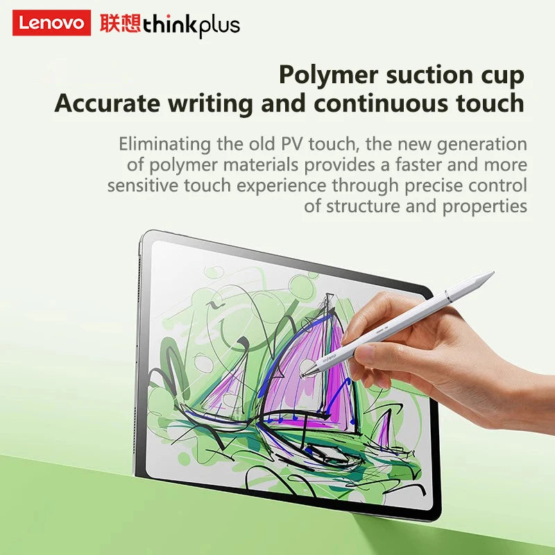 Lenovo Universal BP28 Stylus Pen for Android & iOS Tablets Compatible with iPad Huawei Xiaomi Samsung - Three Tips Included