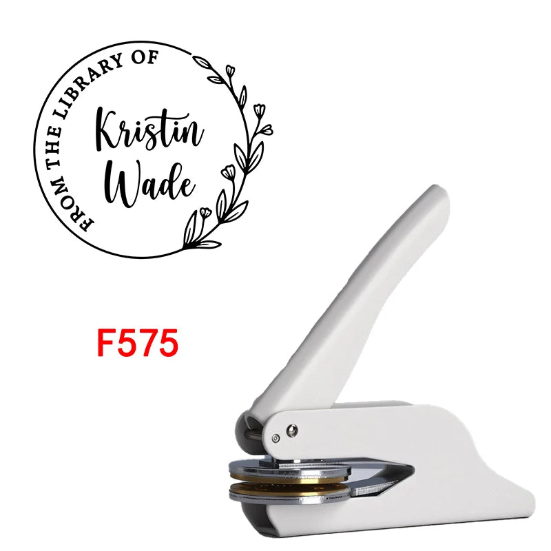 Custom Embosser Stamp,From the Library Embosser,Personalized Book Embosser Stamps,Custom Logo,Magic School,Gift for Book Lover