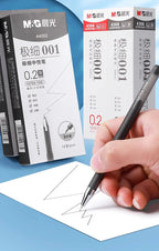 M&G 0.2mm ultra-fine gel pen; student-use ultra-fine needle pen; financial note-taking signature pen,illable, black