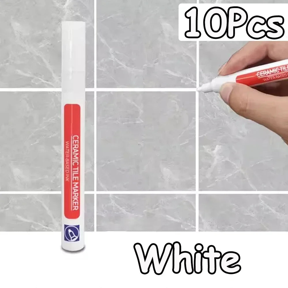 10 Colors 1/2/4/10Pcs Floor Tile Marker Pen Wall Grout Pen Waterproof for Ceramic Kitchen Bathroom Seam Paint Gap Repair Tools