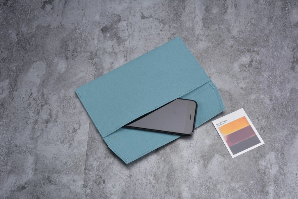 Canvas Zipper Card Holder for Travel Notebook, Canvas Storage Bag File Folder Refill Insert for Standard Journals Stationery